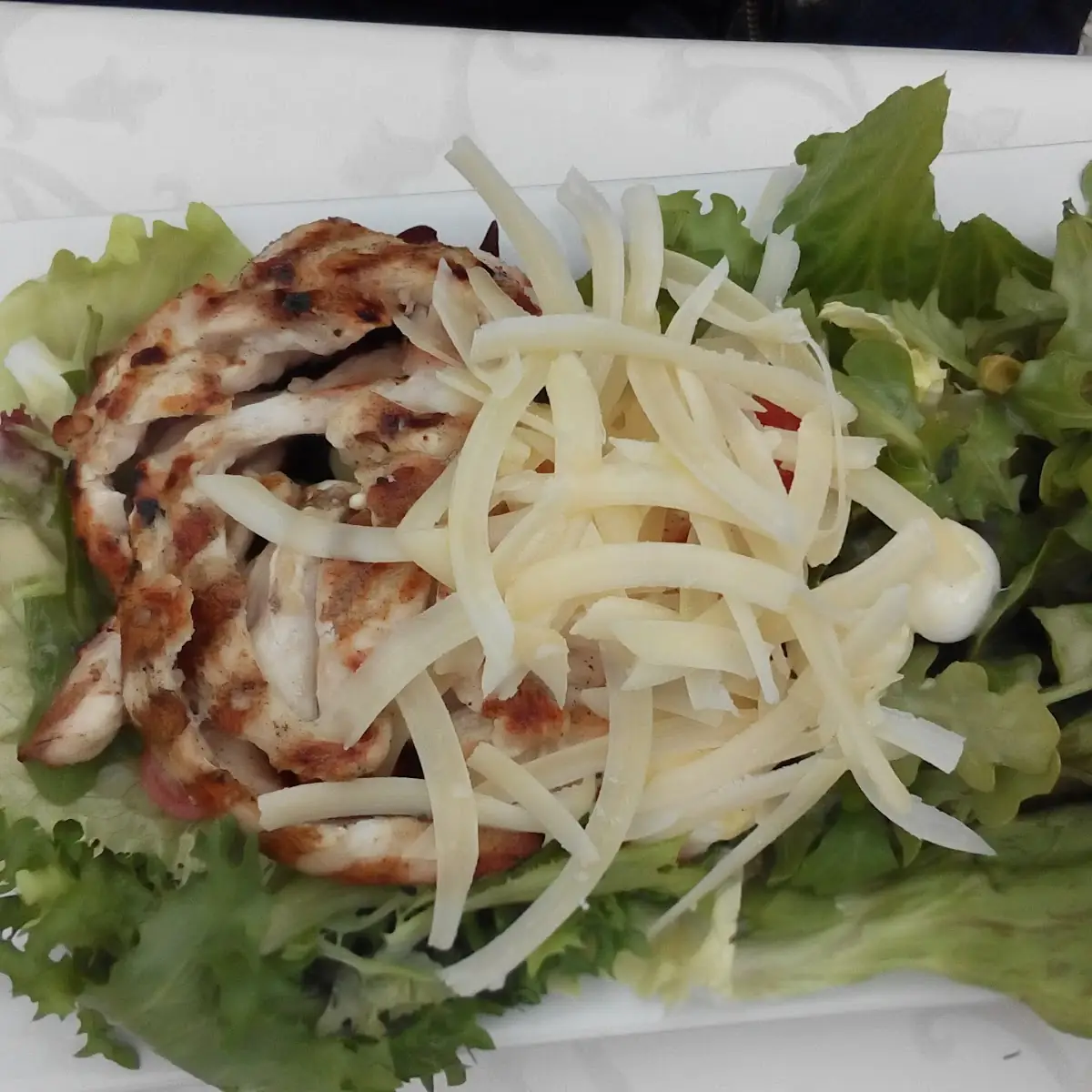 Salat Mit Putengeschnetzeltes