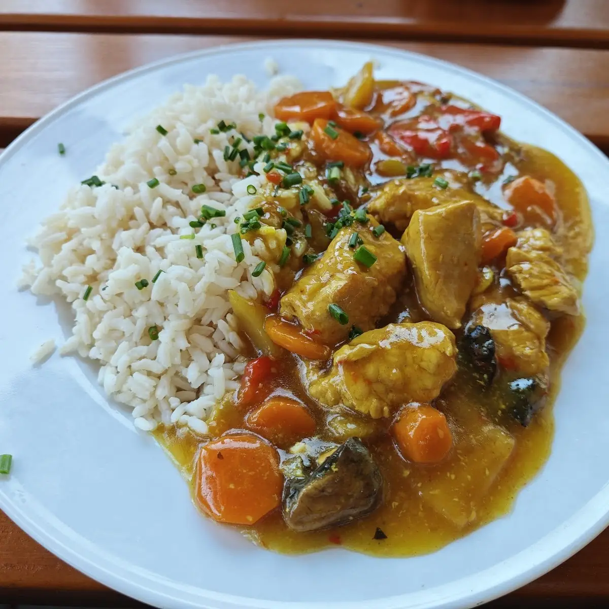 Wok Gemüse Mit Huhn