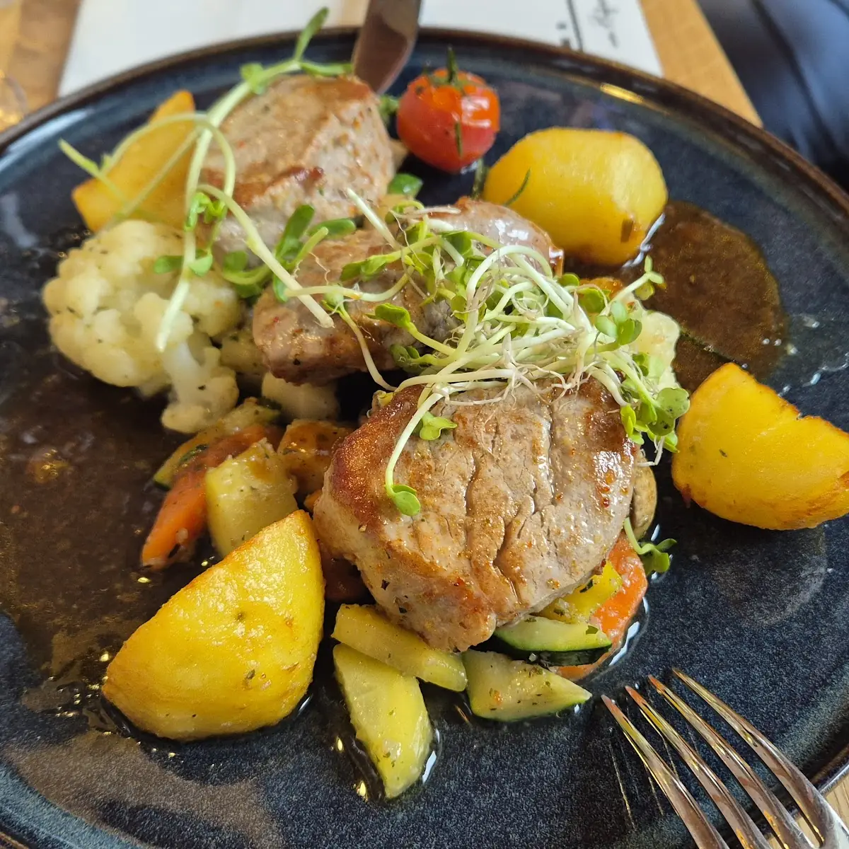 Medaillons Mit Gemüse