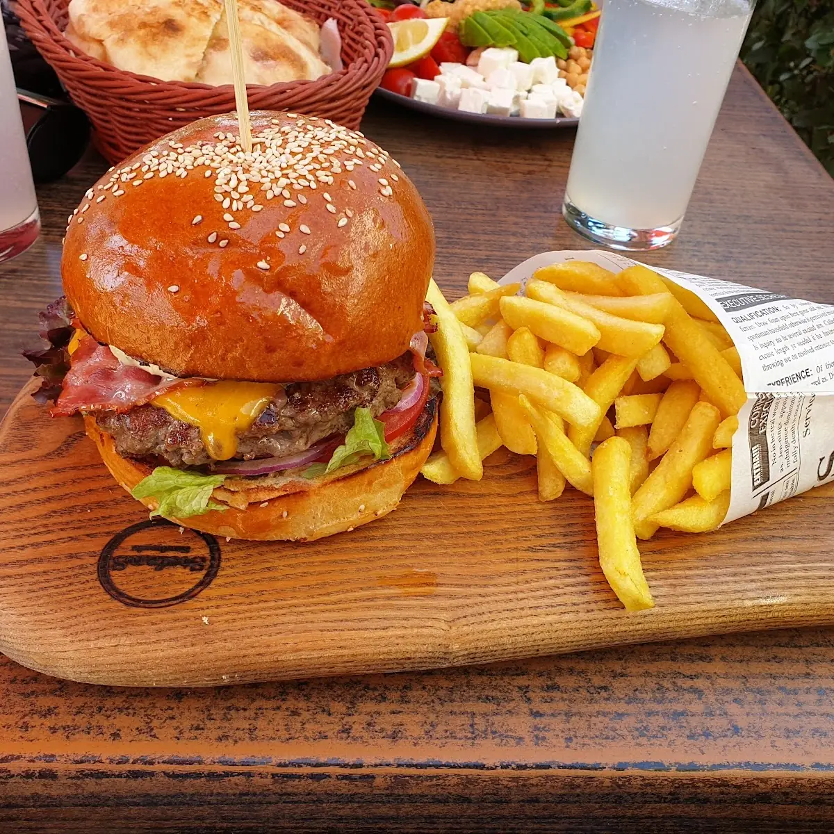 Burger and Fries