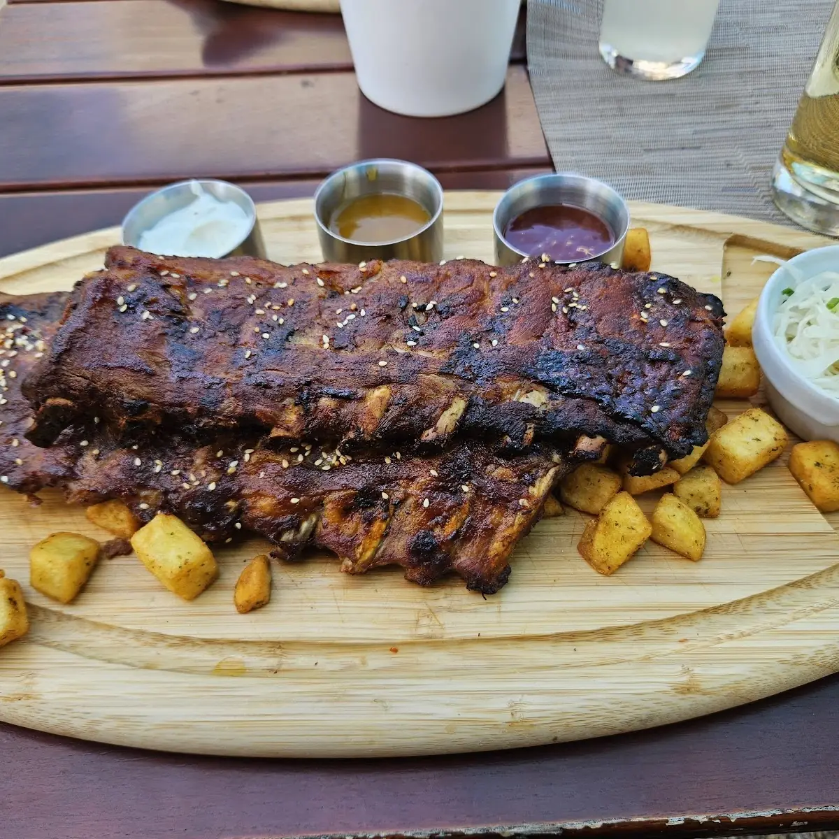 Spare Ribs Mit 2 Saucen