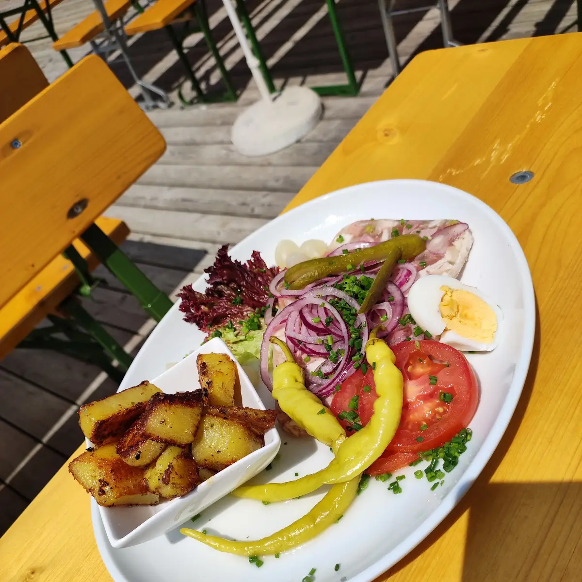Sülze Mit Bratkartoffeln