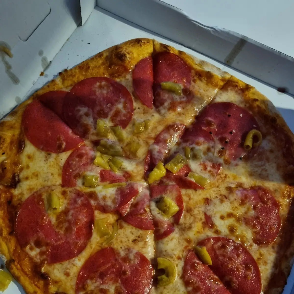 Pizza Salami Groß
