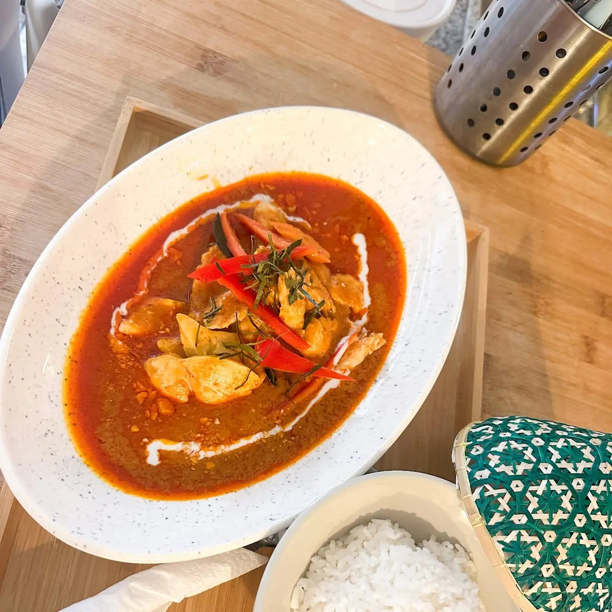 Panang Curry Mit Hühnerfleisch