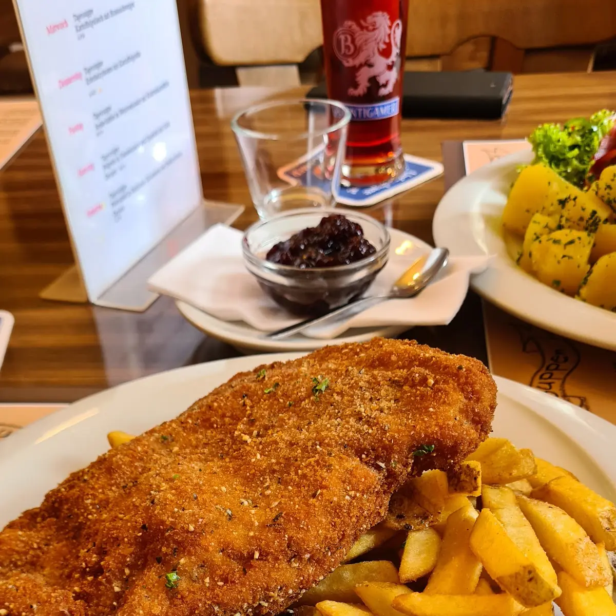 Puten- Schweineschnitzel