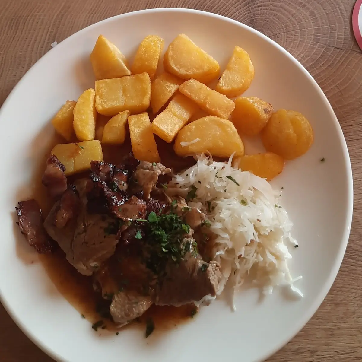 Holzfällersteak Mit Braterdäpfel