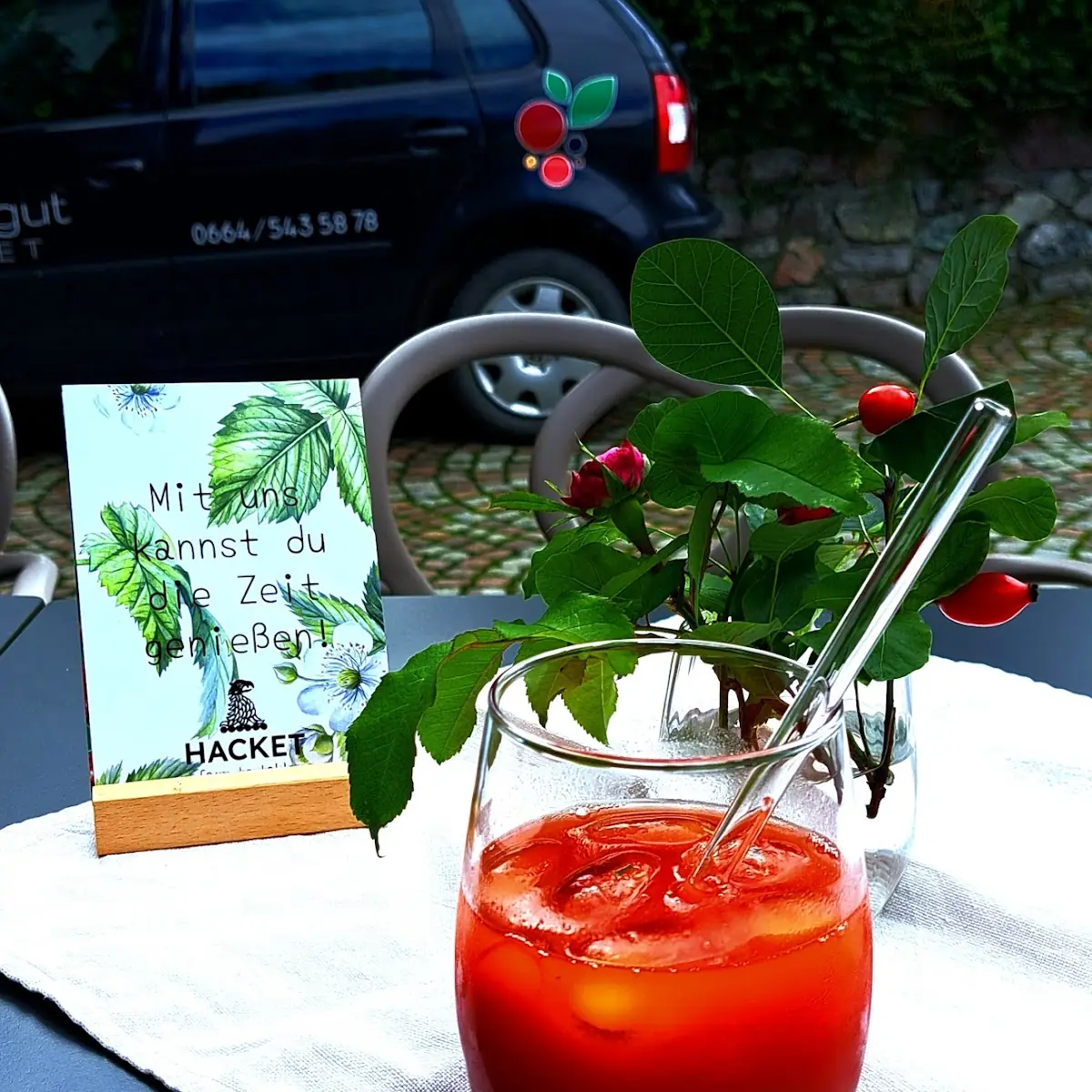 Erdbeer-mandarinensaft