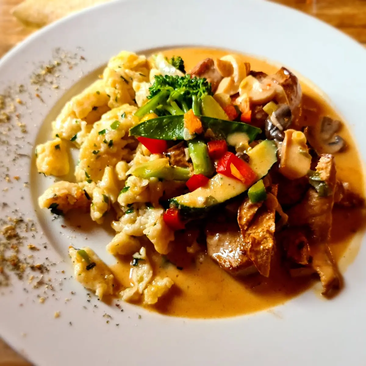 Schweinslungenbraten Mit Spätzle