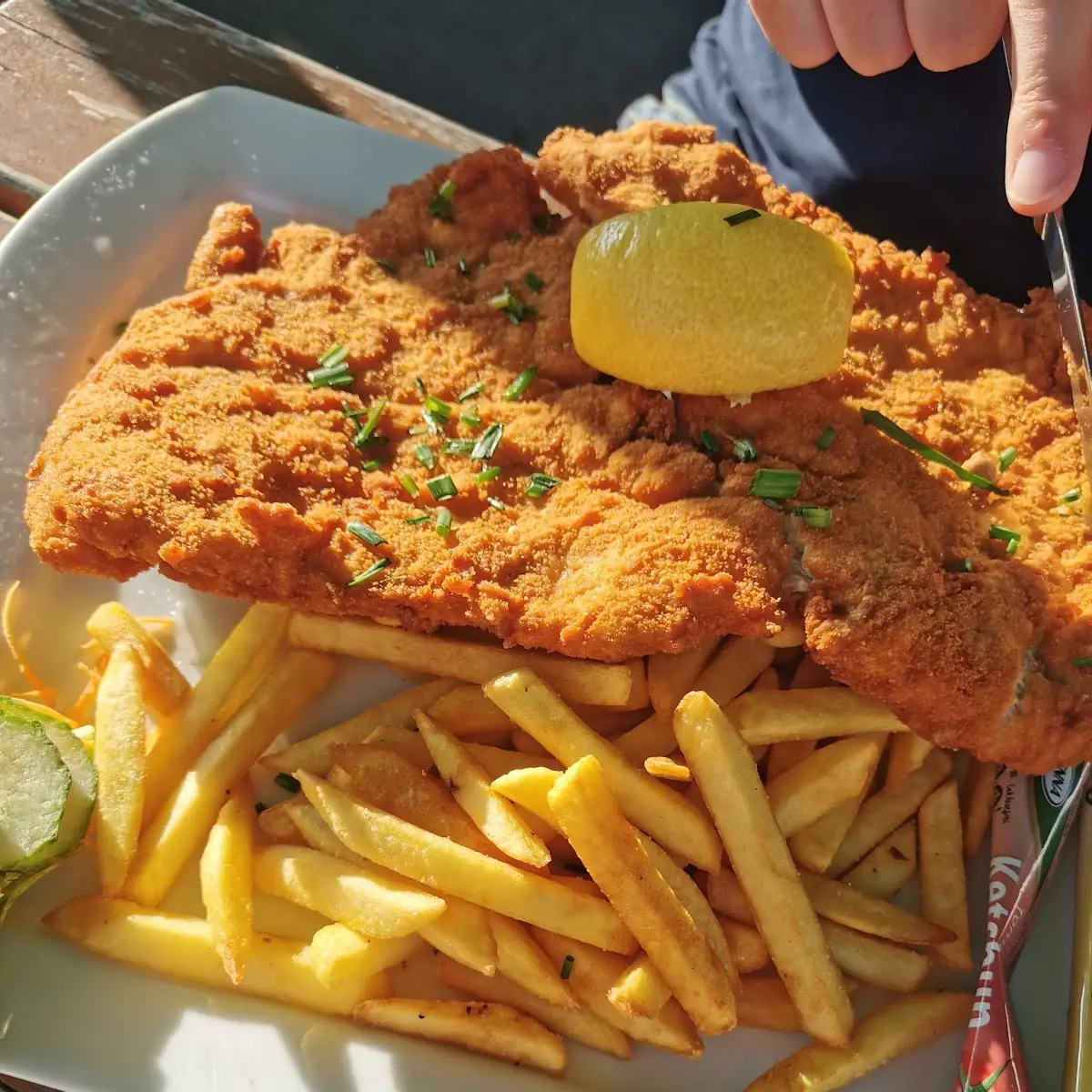 Schnitzel Mit Pommes Frites