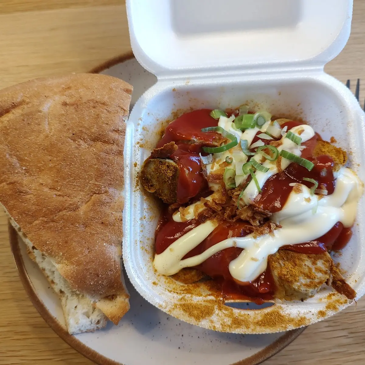 Currywurst Mit Brötchen