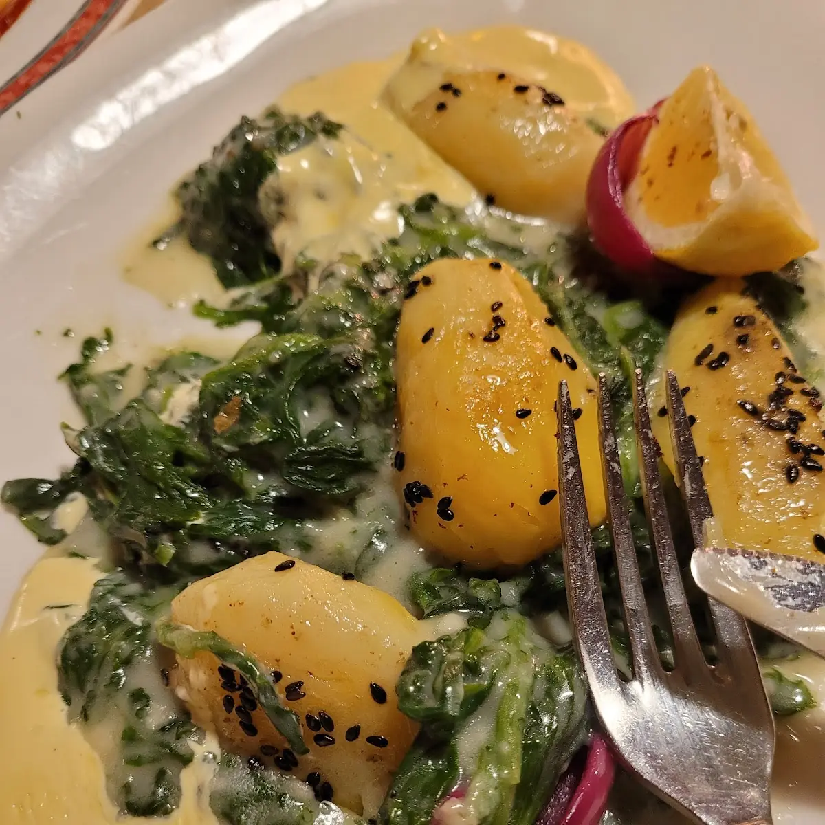 Lachs Auf Spinat