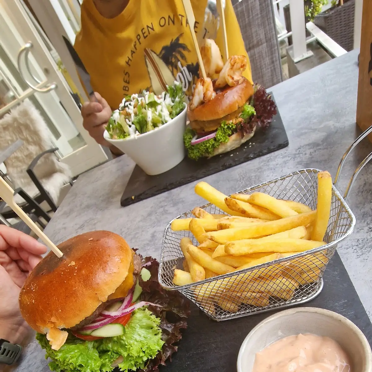Putensteak Burger Mit Extra Käse