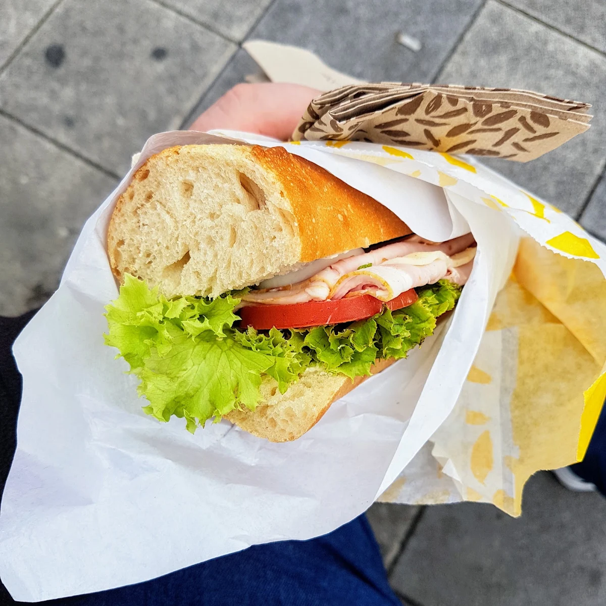 Baguette Mit Schinken Käse