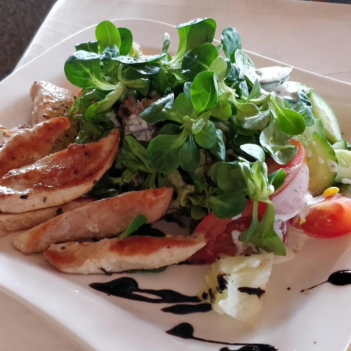 Salat Mit Putenstreifen
