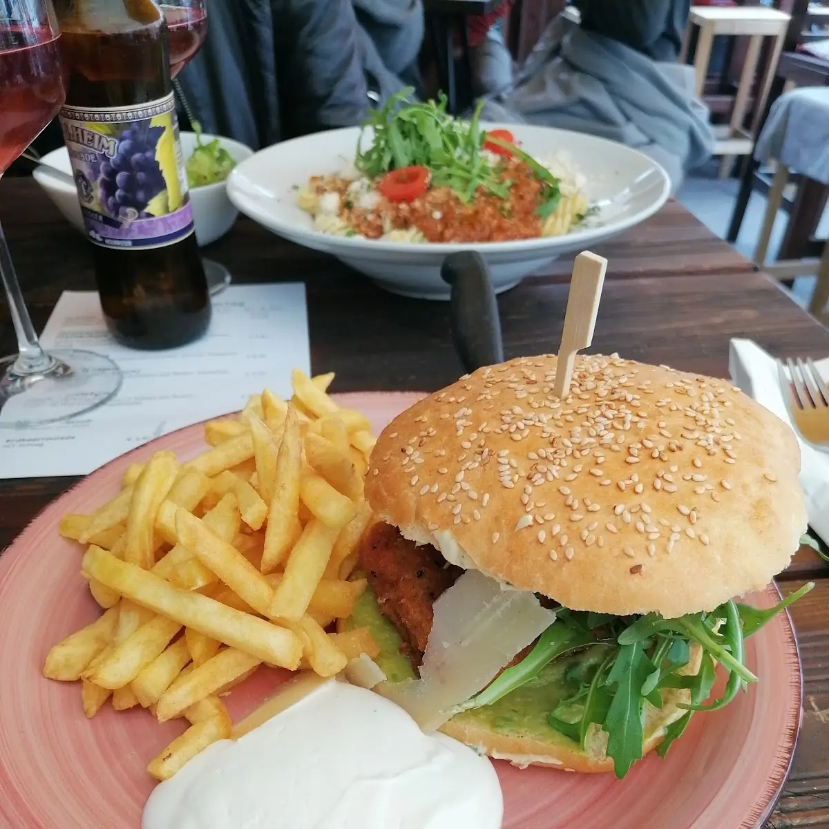 Fisch Urger Mit Pommes Frites