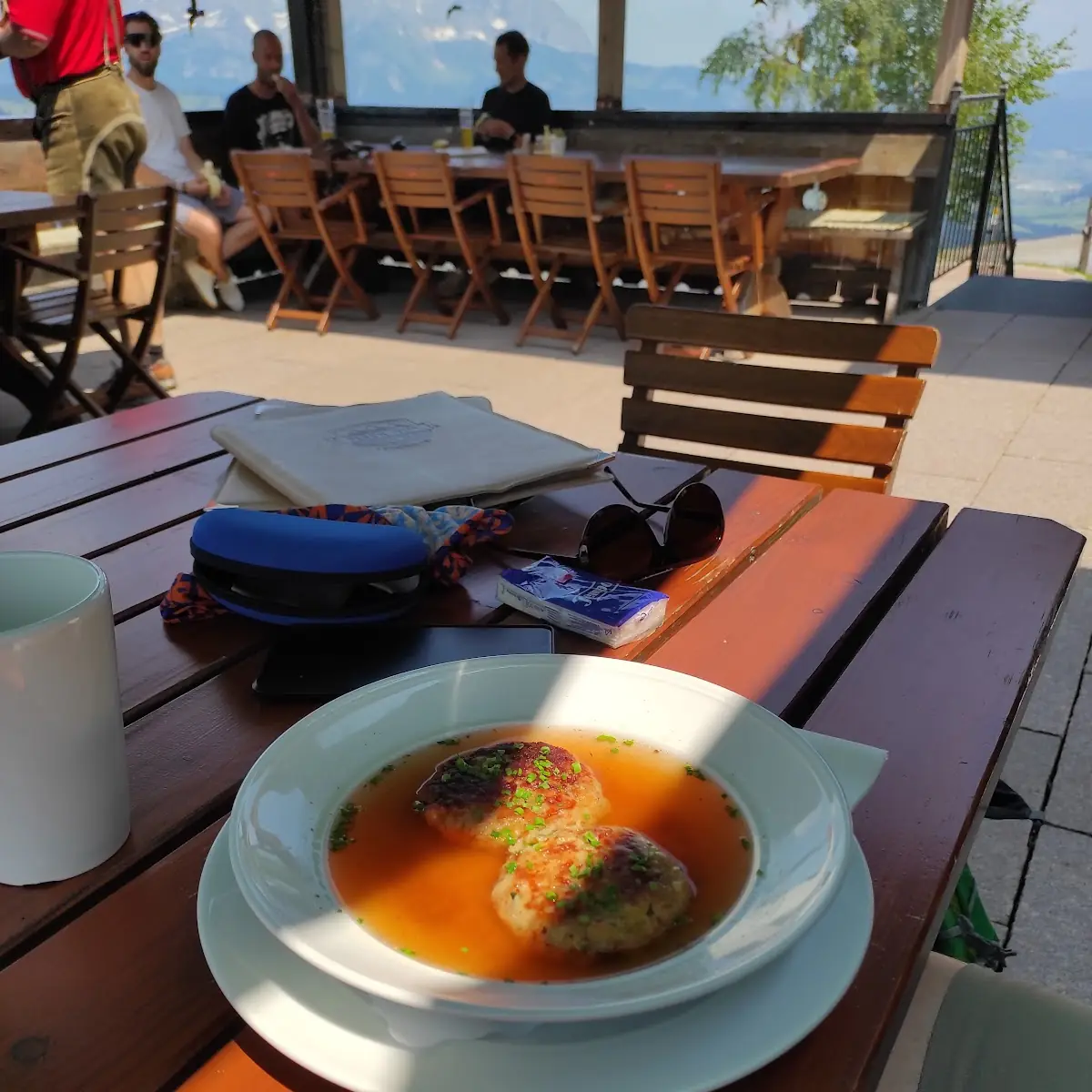 Kaspressknödelsuppe