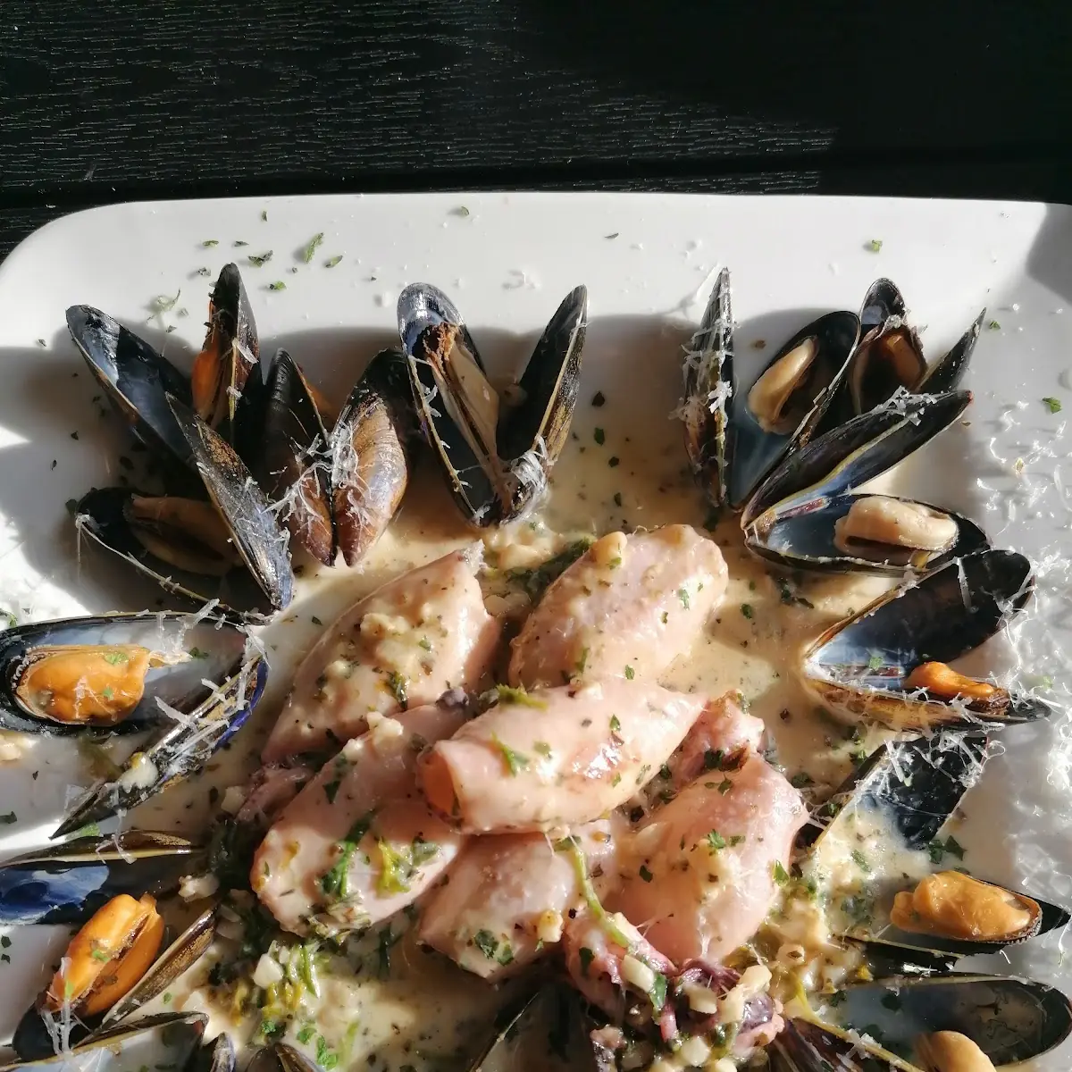 Calamari Mit Muscheln
