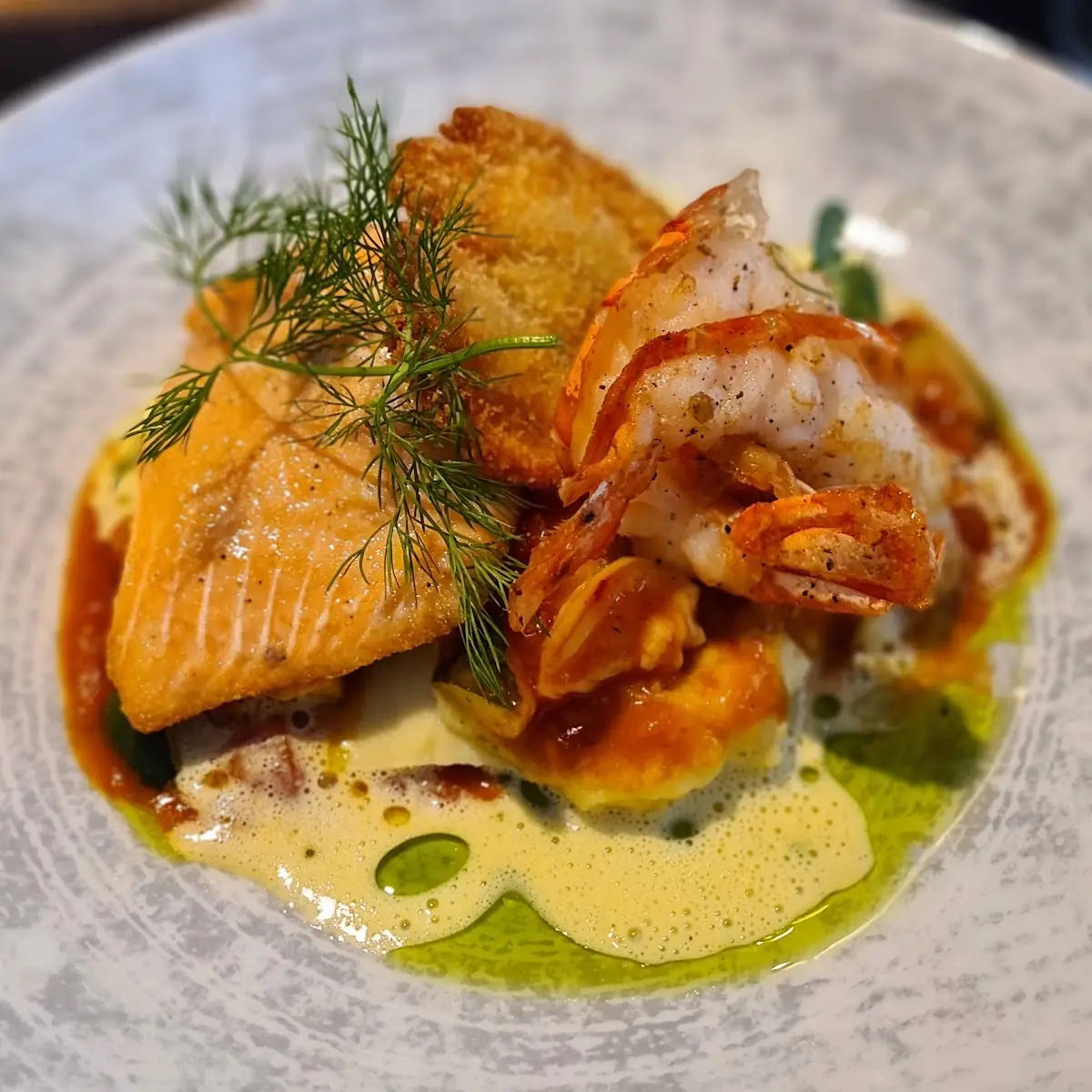 Lachs Mit Garnelen