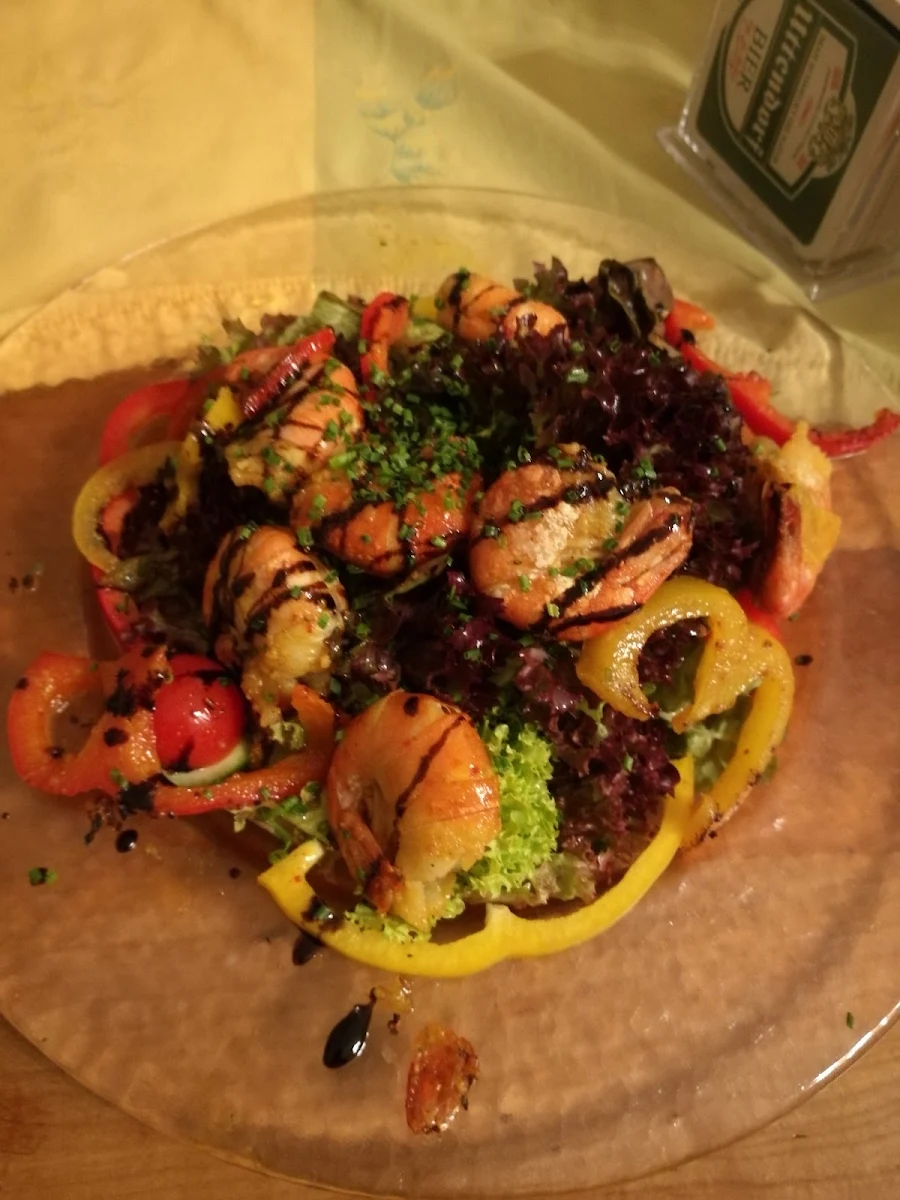 Garnelen Mit Salat