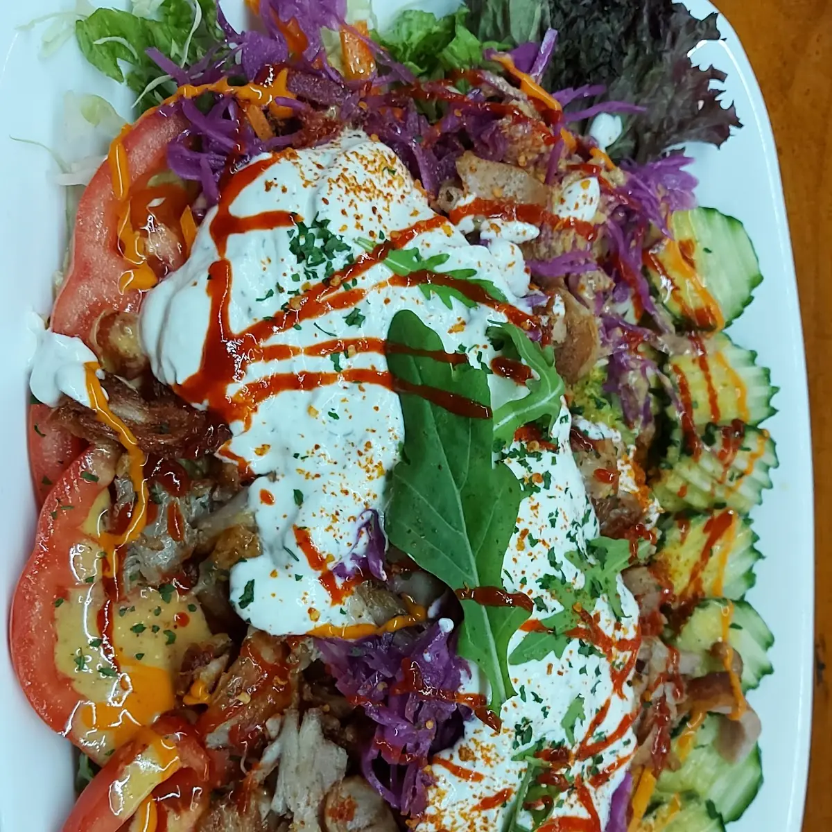 Gyros Mit Salatteller
