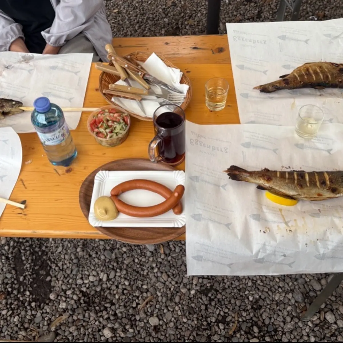 Steckerlfisch Saibling