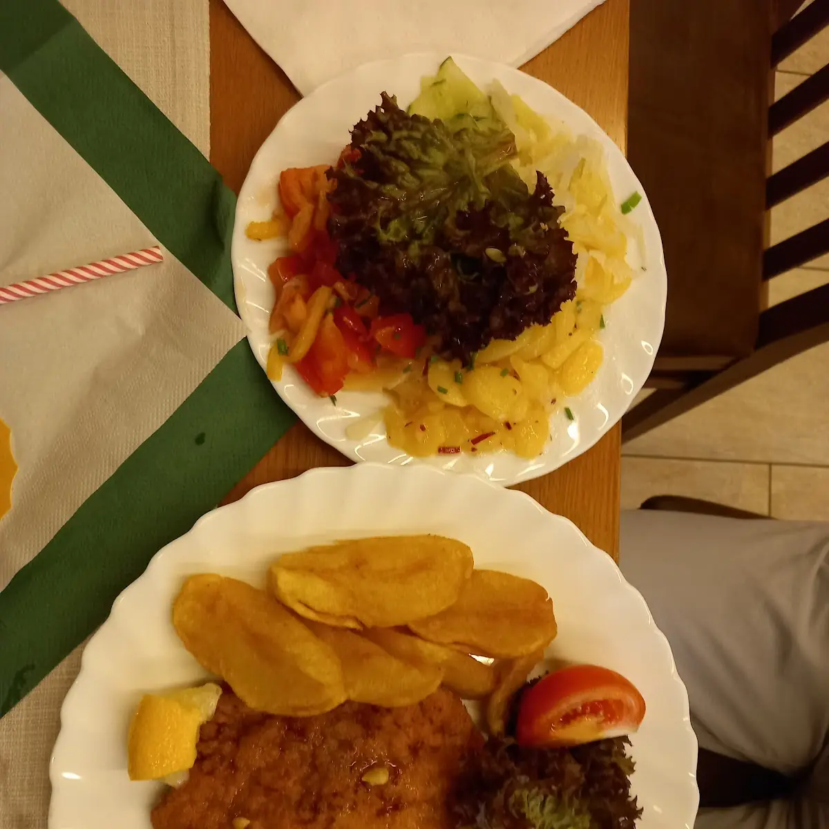 WR Schnitzerl Mit Gem Salat