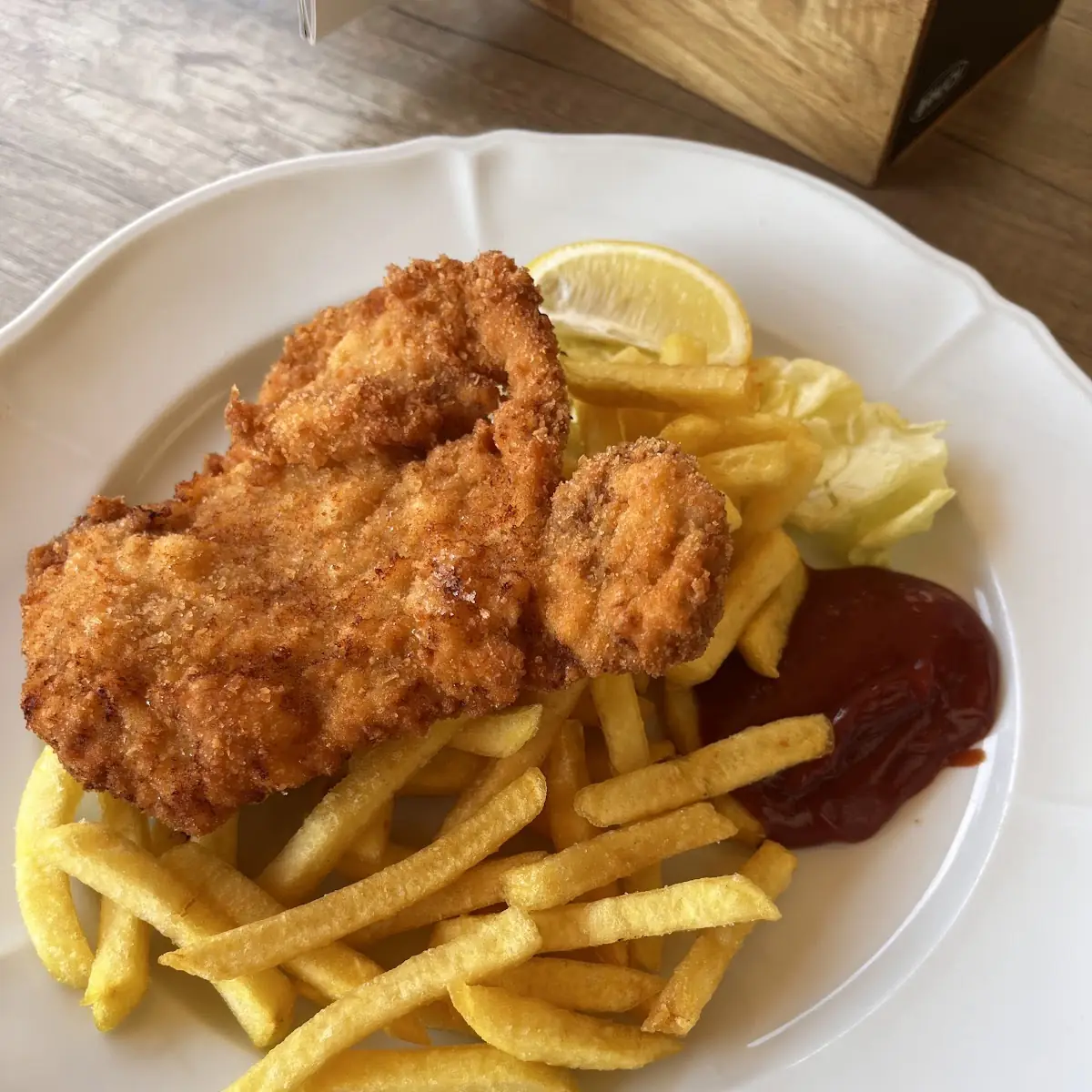 Gebackenes Schweineschnitzel