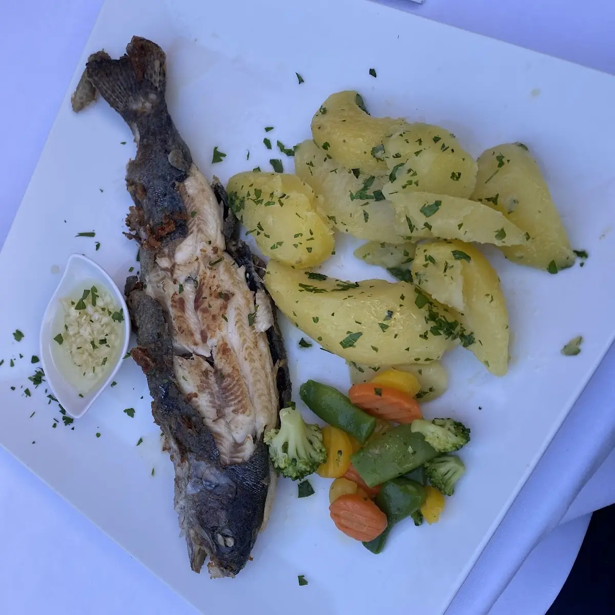 Forelle Mit Knoblauch