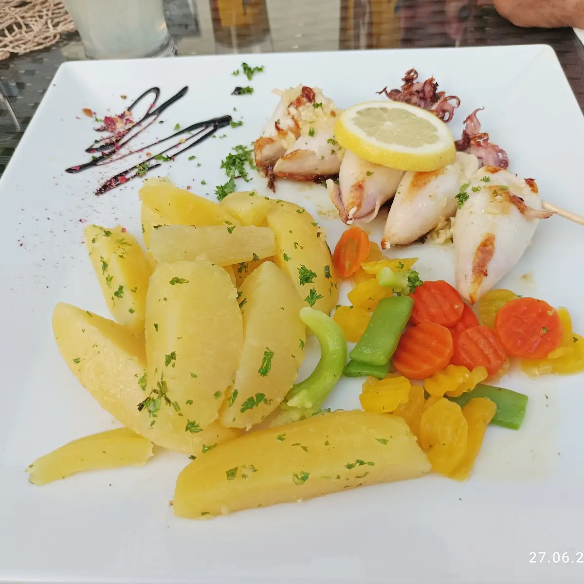Gegrillte Calamari