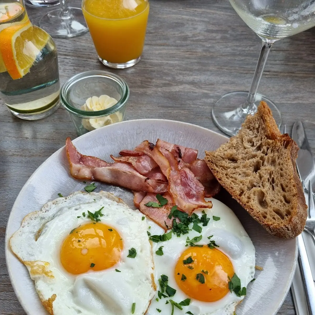 Spiegelei Mit Bauchspeck