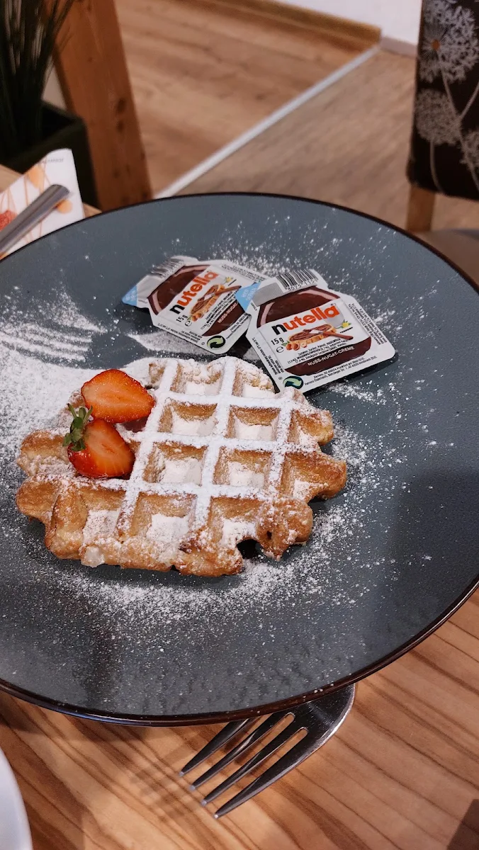 Waffel Mit Nutella