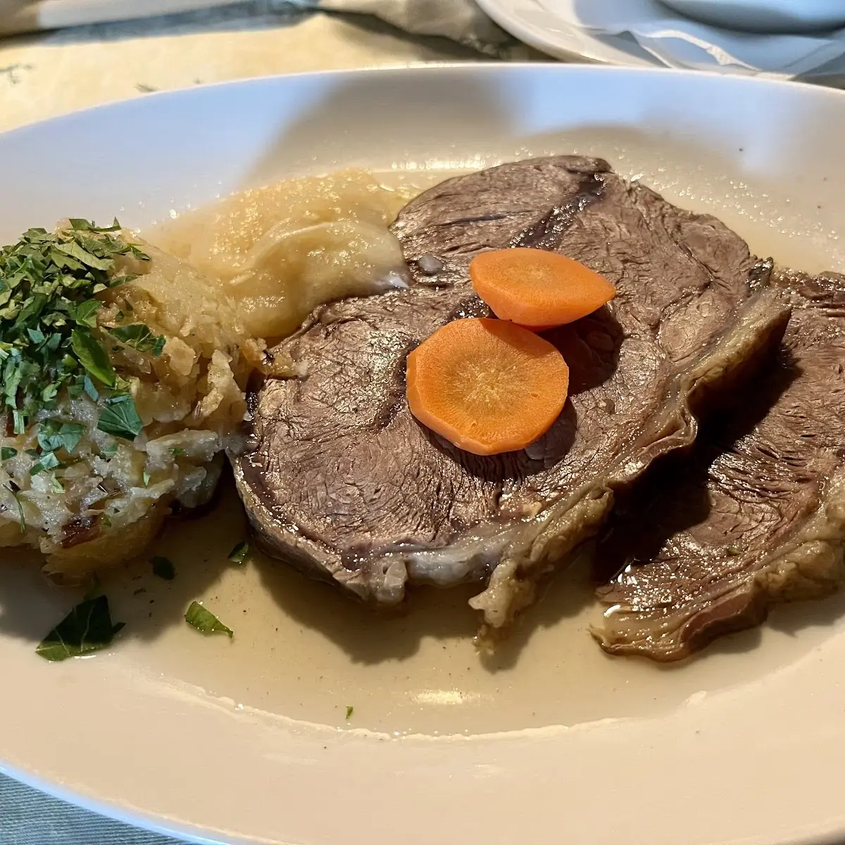 Gekochtes Rindfleisch