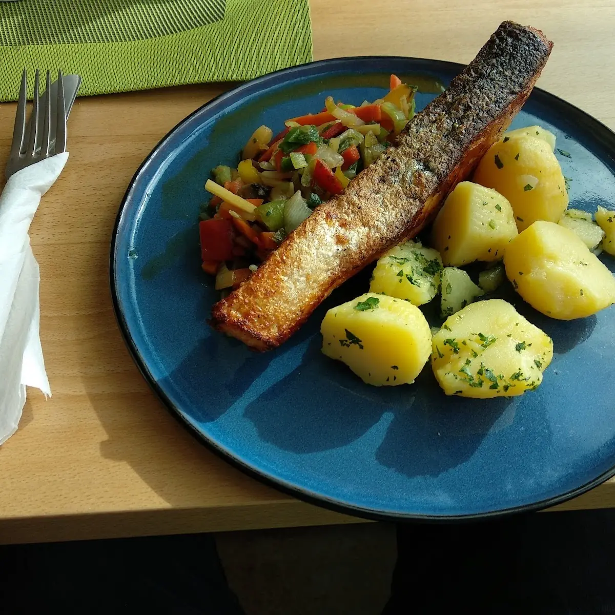 Lachs Mit Wokgemüse