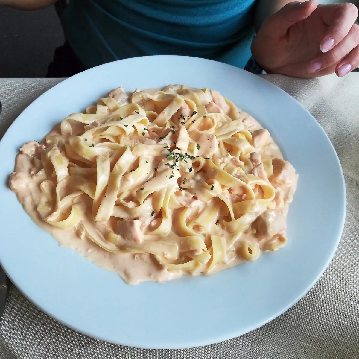 Bandnudeln Mit Lachs