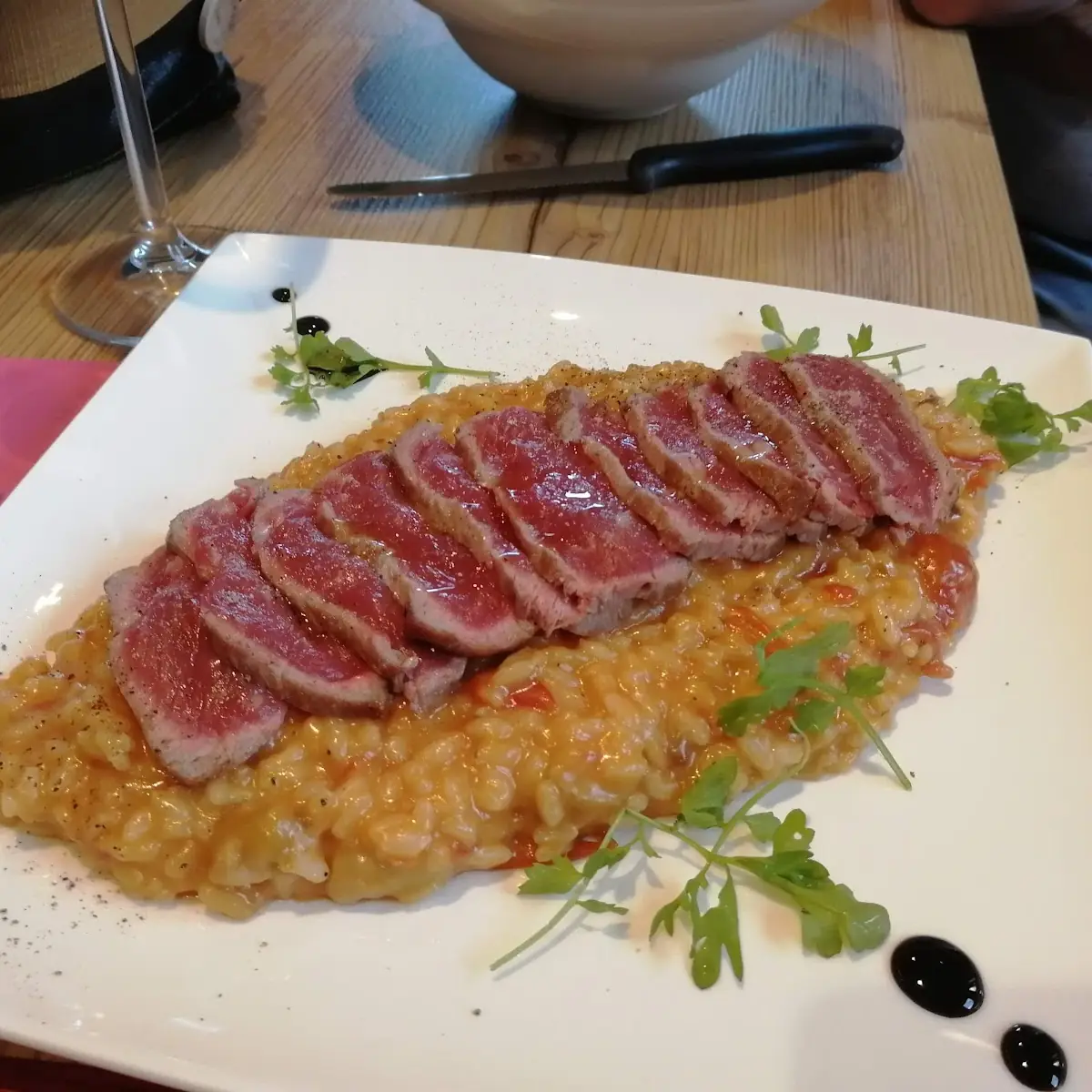 Risotto Mit Rinderfiletstreifen
