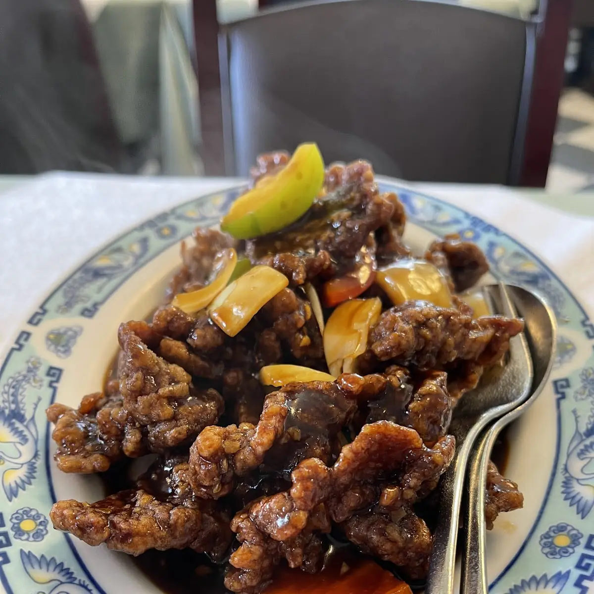 Vegane Ente nach Szechuan Art (scharf)