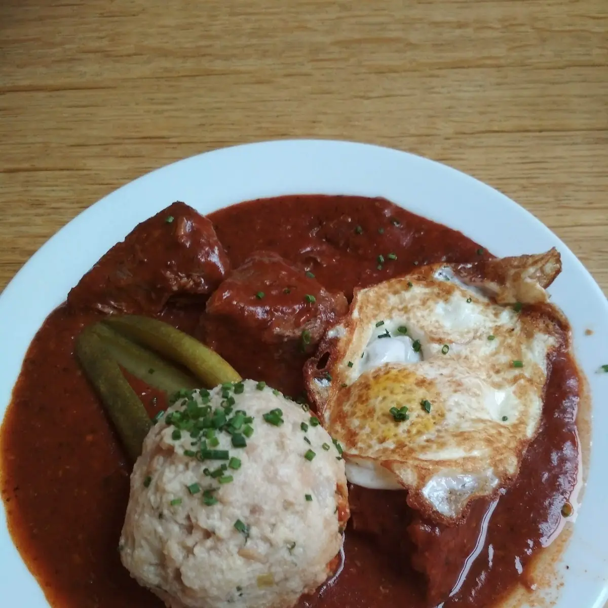 Veal Goulash with Dumplings
