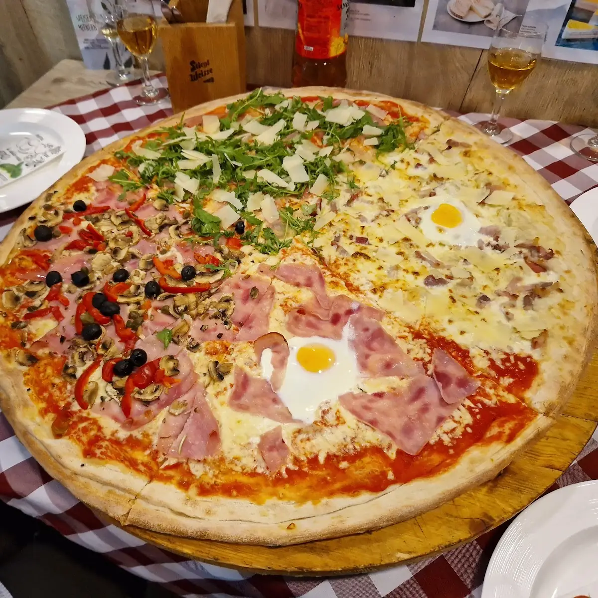 70cm Pizza 4verschedene
