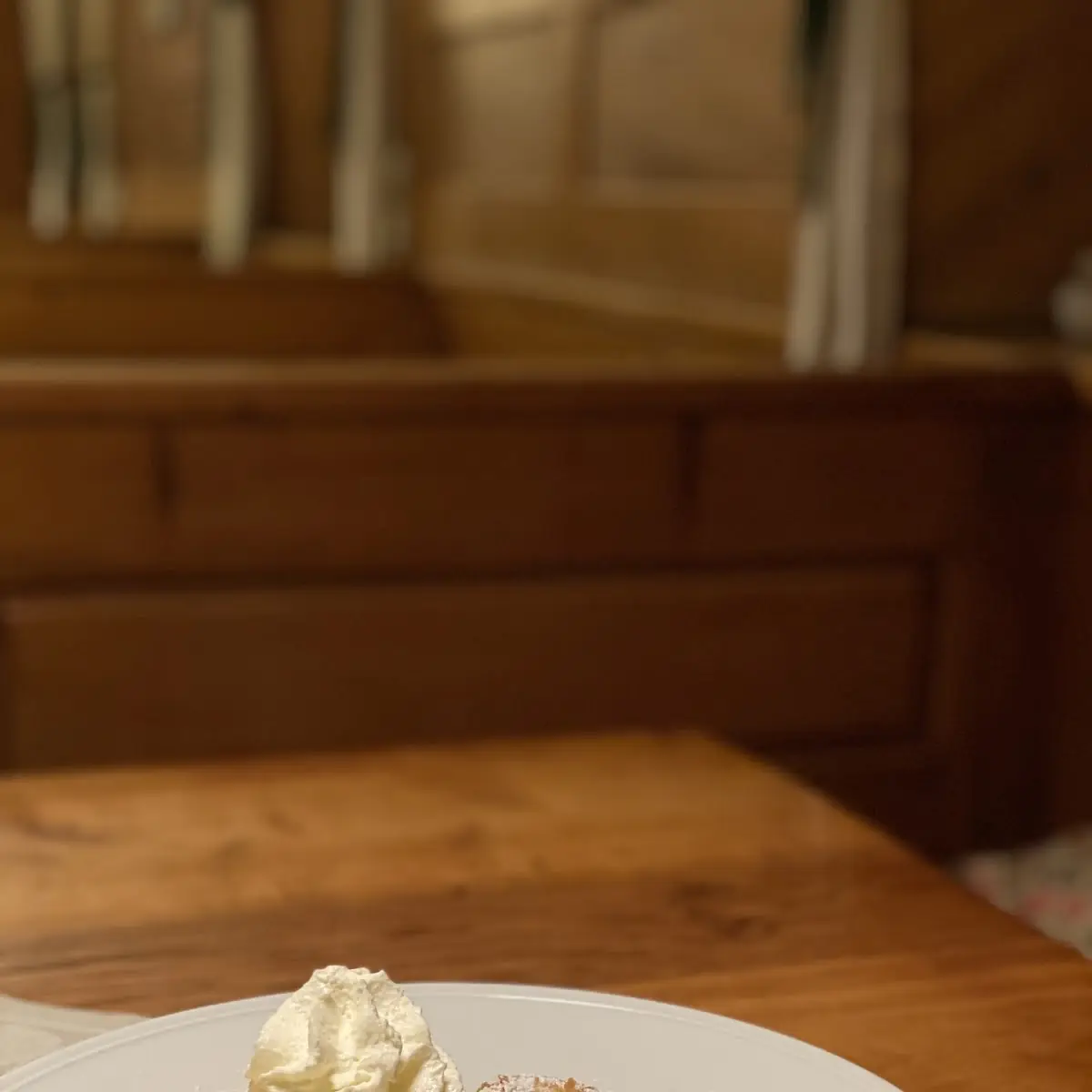Apple Strudel with Whipped Cream