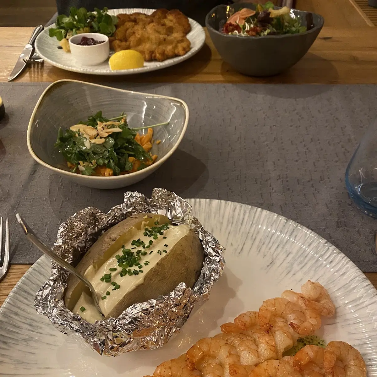 Gegrillte Garnelen