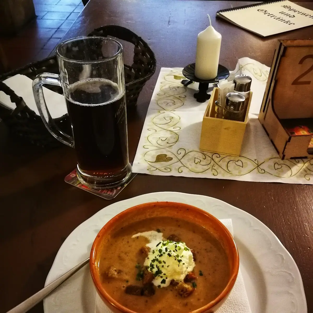 Erdäpfelsuppe Mit Pilzen