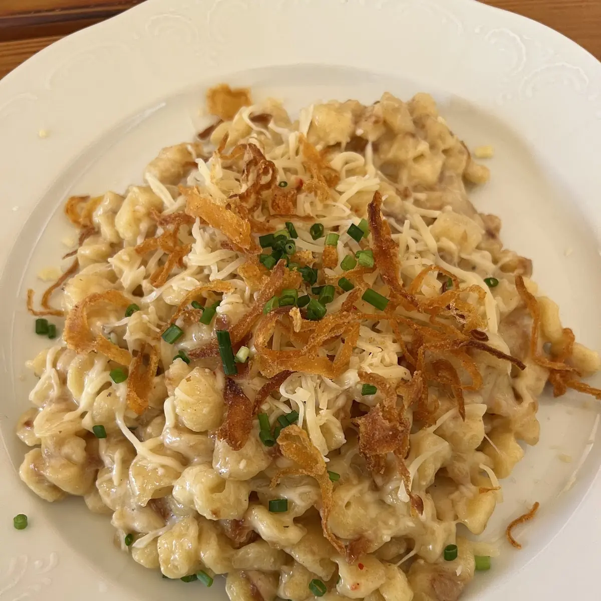 Käsenockerl Mit Röstzwiebeln