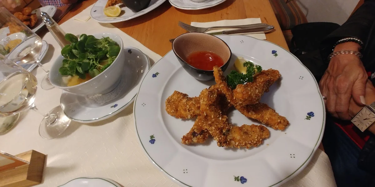 Putenstreifen Salatteller