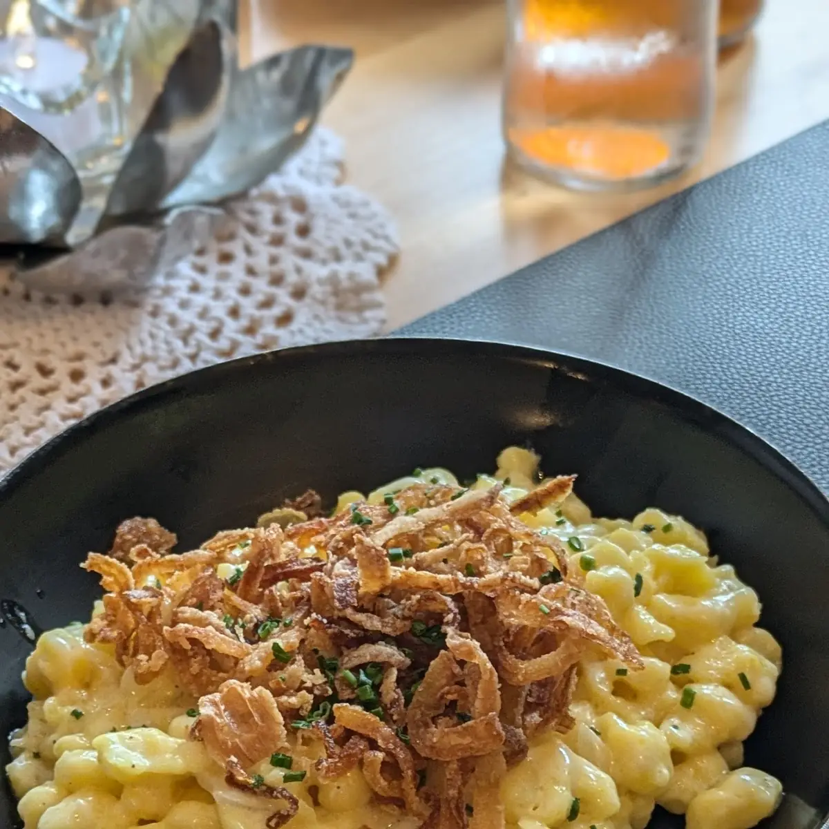 Käsespätzle Mit Röstzwiebeln