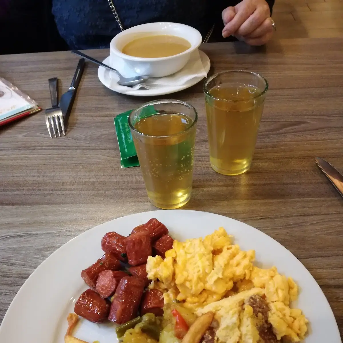 Sausage with Omelette