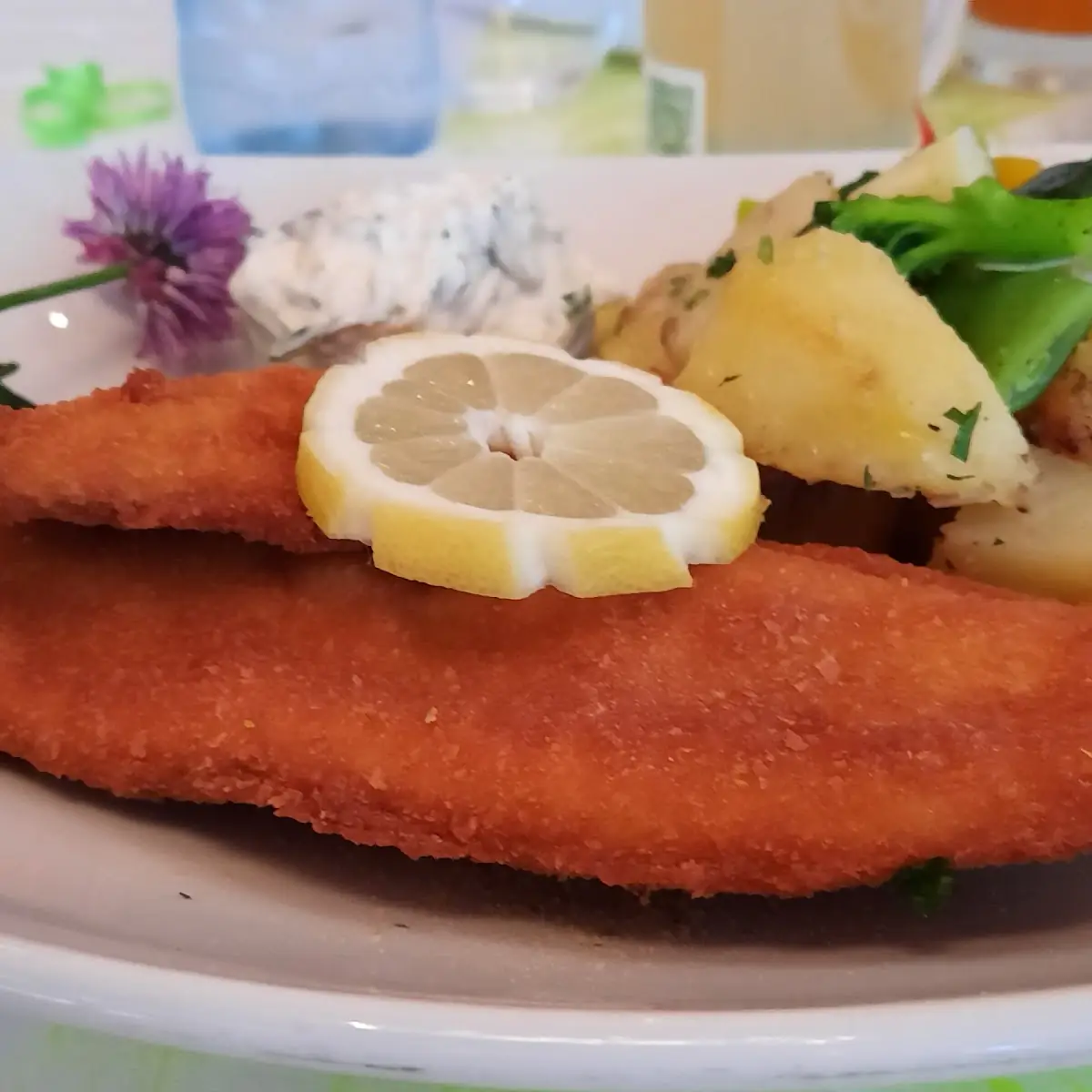 Gebackenes Fischfilet