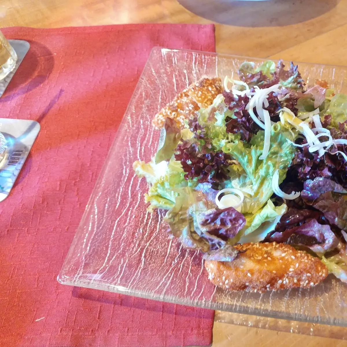 Salat Mit Hühnerstreifen