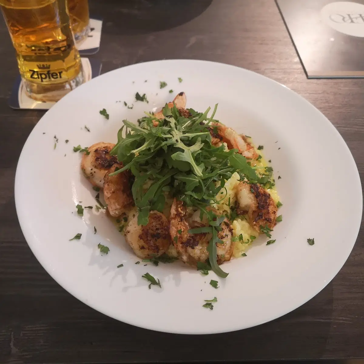 Risotto Safran & Garnelen