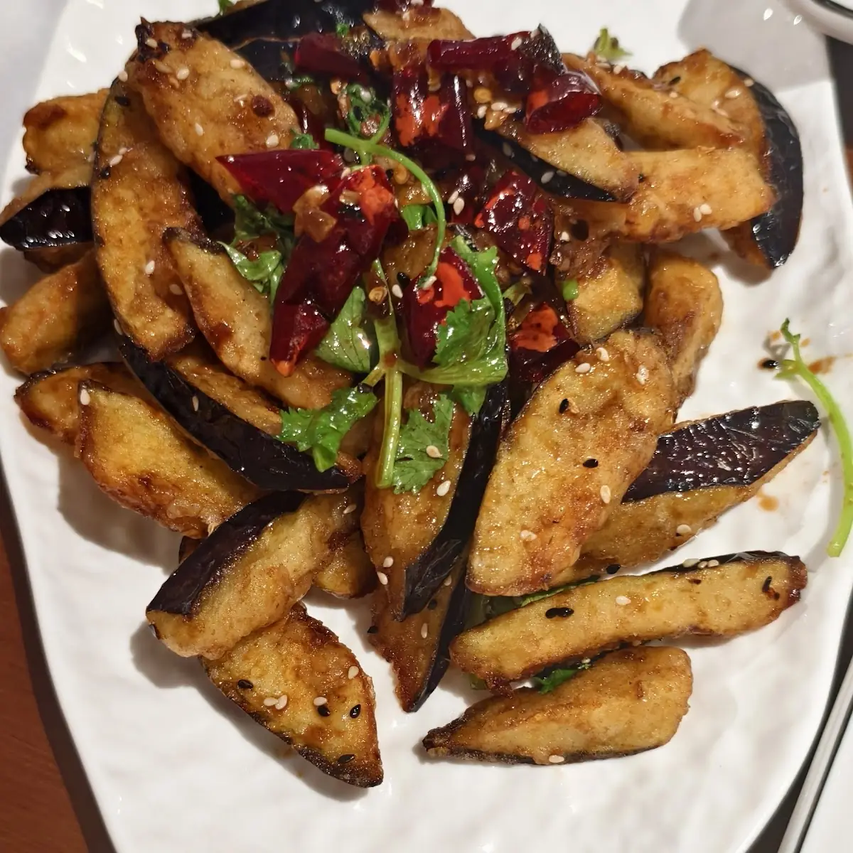 Frittierte Melanzani Nach Schang Art