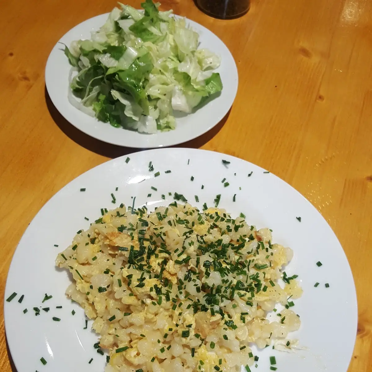 Eiernockerl Mit Grünen Salat